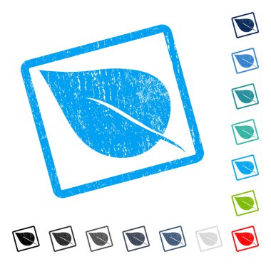 Bitki yaprak simgesi kauçuk filigran