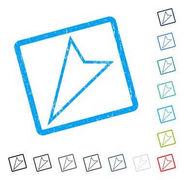 İşaretçi simgesi kauçuk yaptı filigran