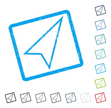 İşaretçi simgesi kauçuk filigran sağa yukarı