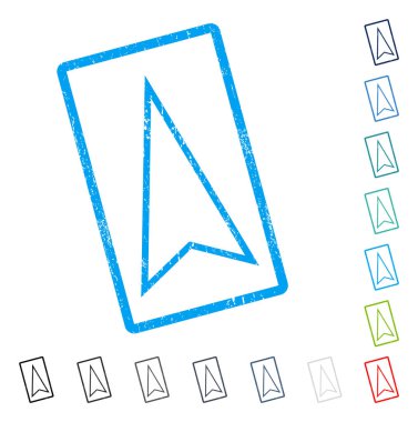 İşaretçi simgesi kauçuk filigran kadar