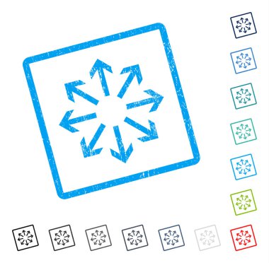 Radyal okları simge kauçuk filigran