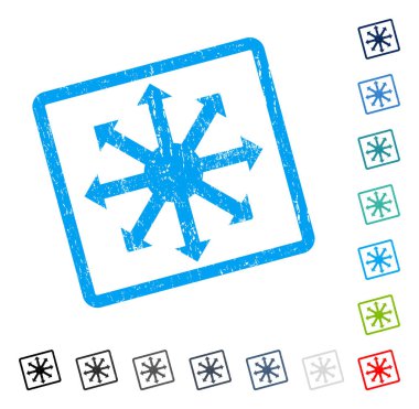 Radyal okları simge kauçuk filigran