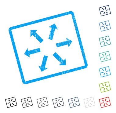 Radyal okları simge kauçuk filigran