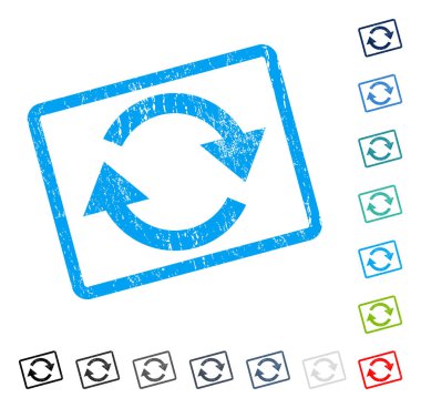 Simge kauçuk filigran Yenile