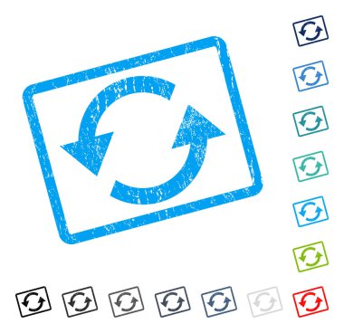 Okları simge kauçuk filigran Yenile