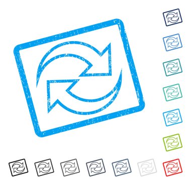 Okları simge kauçuk filigran Yenile