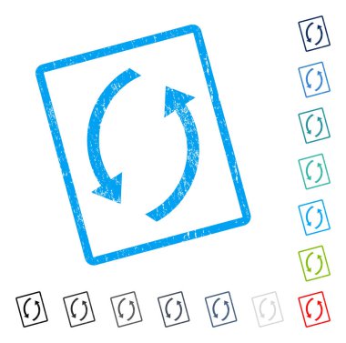 Simge kauçuk filigran Yenile