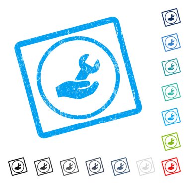 Onarım Servisi simgesini kauçuk filigran