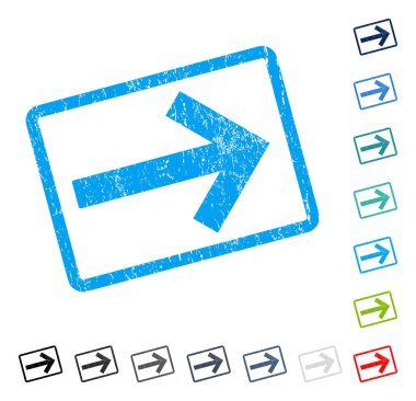 Sağ ok simgesi kauçuk filigran