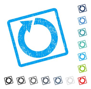 Döndürme simgesini kauçuk filigran