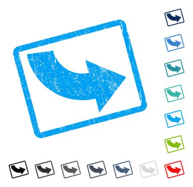 Saatin tersi yönde simgesini kauçuk filigran döndürmek