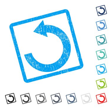 Sol simgesi kauçuk filigran döndürmek