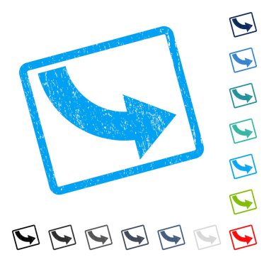 Sağ simge kauçuk filigran döndürmek