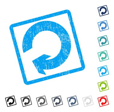 Döndürme simgesini kauçuk filigran