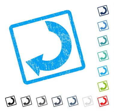 Döndürme simgesini kauçuk filigran