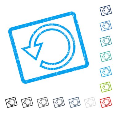 Döndürme simgesini kauçuk filigran