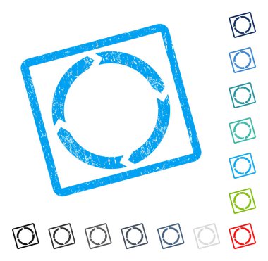 Döndürme simgesini kauçuk filigran