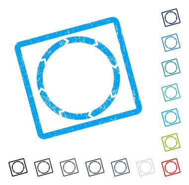 Döndürme simgesini kauçuk filigran