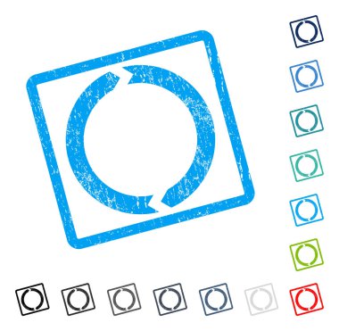 Döndürme simgesini kauçuk filigran