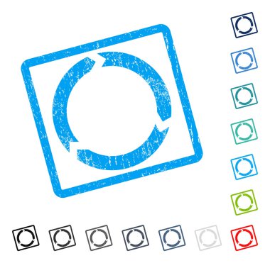 Döndürme simgesini kauçuk filigran