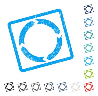 Döndürme simgesini kauçuk filigran