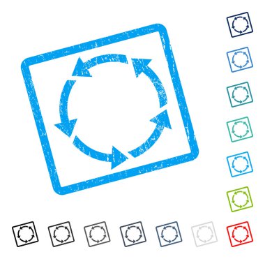 Döndürme simgesini kauçuk filigran