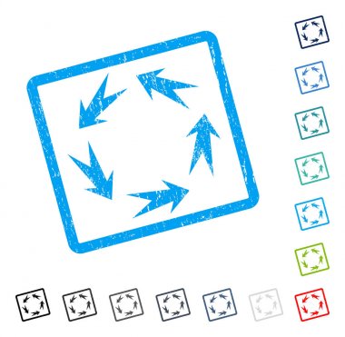 Döndürme simgesini kauçuk filigran