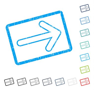 Yuvarlak ok sağ simge kauçuk filigran