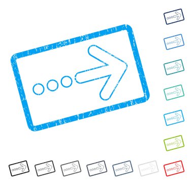 Sağ simge kauçuk filigranı göndermek