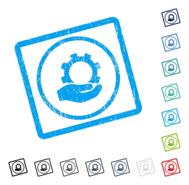 Servis simge kauçuk filigran