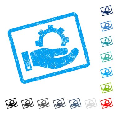 Servis simge kauçuk filigran