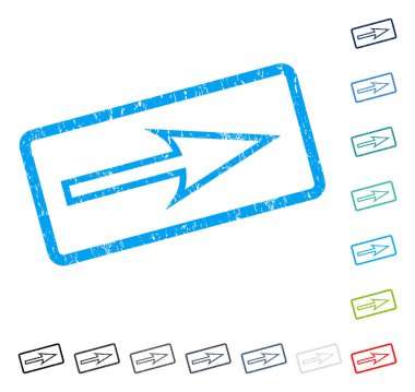 Ok sağ simge kauçuk filigran keskin