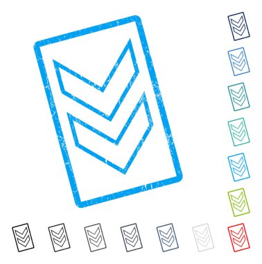 Simge kauçuk filigran kaydır