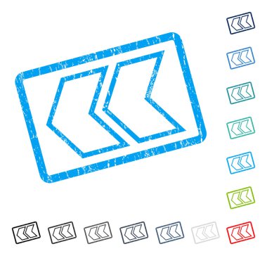 Shift sol simgesi kauçuk filigran
