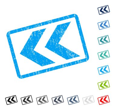 Shift sol simgesi kauçuk filigran