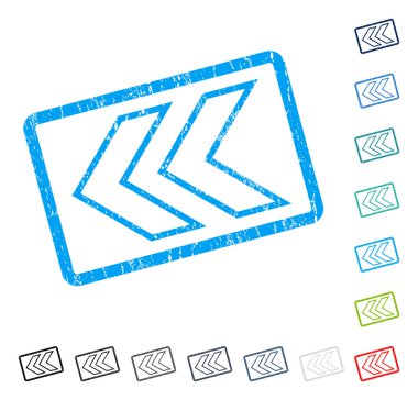 Shift sol simgesi kauçuk filigran