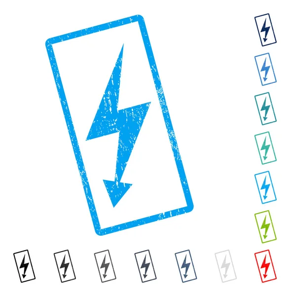 Elektrik Strike simgesini kauçuk filigran