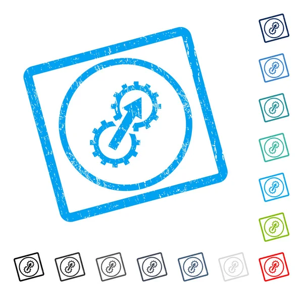 Dişli Tümleştirme simgesi kauçuk filigran