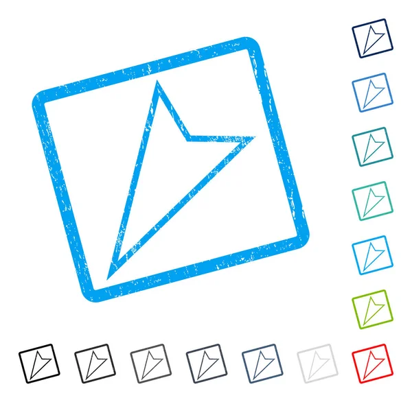 İşaretçi simgesi kauçuk yaptı filigran