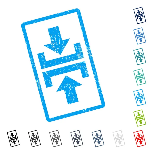 Basın düşey yönde simgesini kauçuk filigran