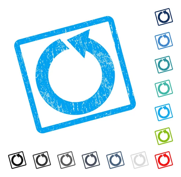 Saatin tersi yönde simgesini kauçuk filigran döndürmek