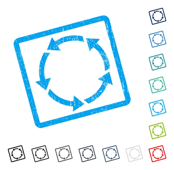 Döndürme simgesini kauçuk filigran