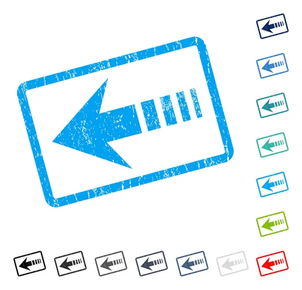 Sol simgesi kauçuk filigranı göndermek