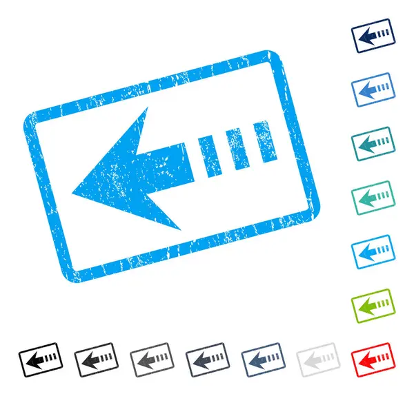 Sol simgesi kauçuk filigranı göndermek