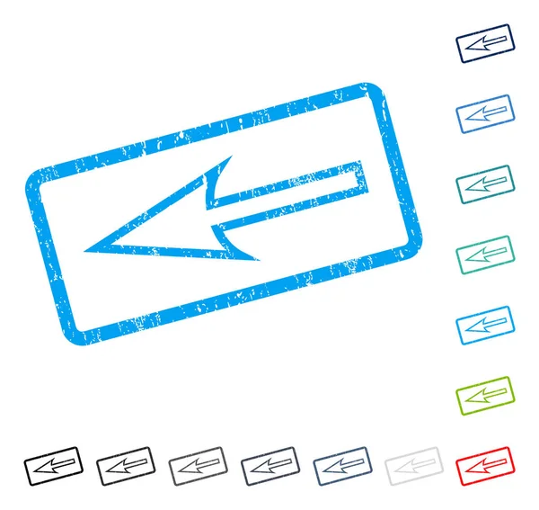 Keskin ok sol simgesi kauçuk filigran