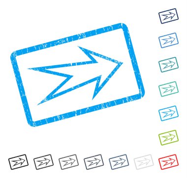 Ok sağ simge kauçuk filigran