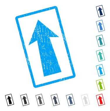 Simge kauçuk filigran yukarı ok