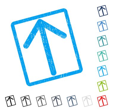 Simge kauçuk filigran yukarı ok