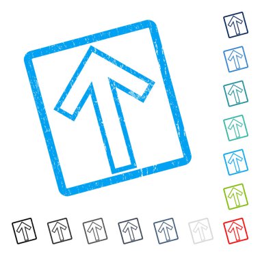 Simge kauçuk filigran yukarı ok