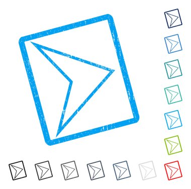 Ok ucu sağ simge kauçuk filigran